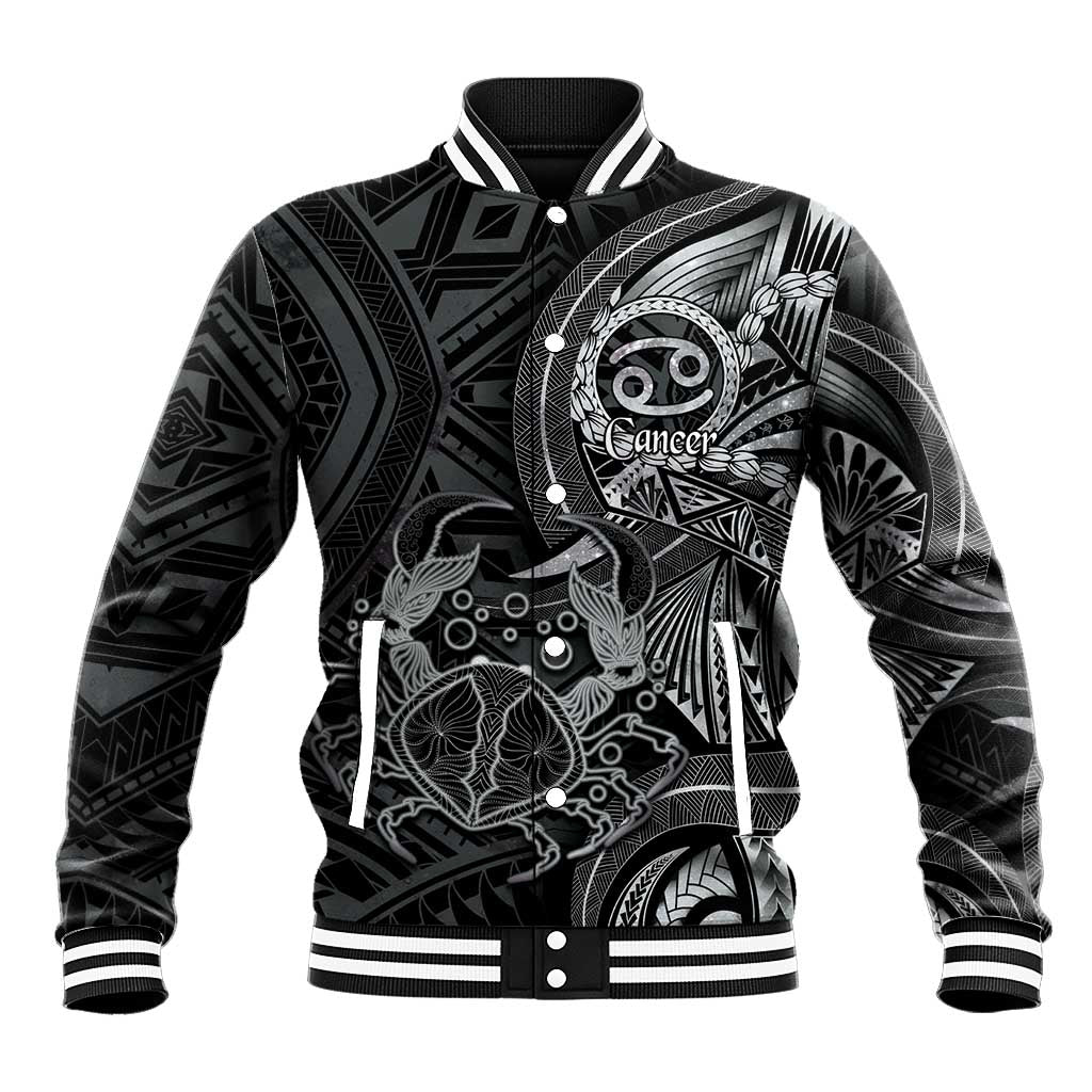 Personalised Polynesia Zodiac Cancer Baseball Jacket Galaxy Polynesian Pattern Chest Tattoo Style