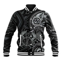 Personalised Polynesia Zodiac Cancer Baseball Jacket Galaxy Polynesian Pattern Chest Tattoo Style