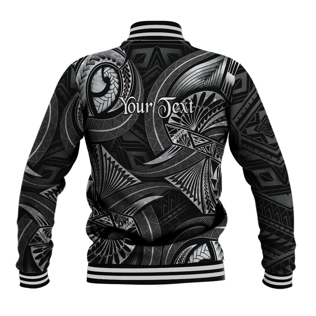 Personalised Polynesia Zodiac Cancer Baseball Jacket Galaxy Polynesian Pattern Chest Tattoo Style