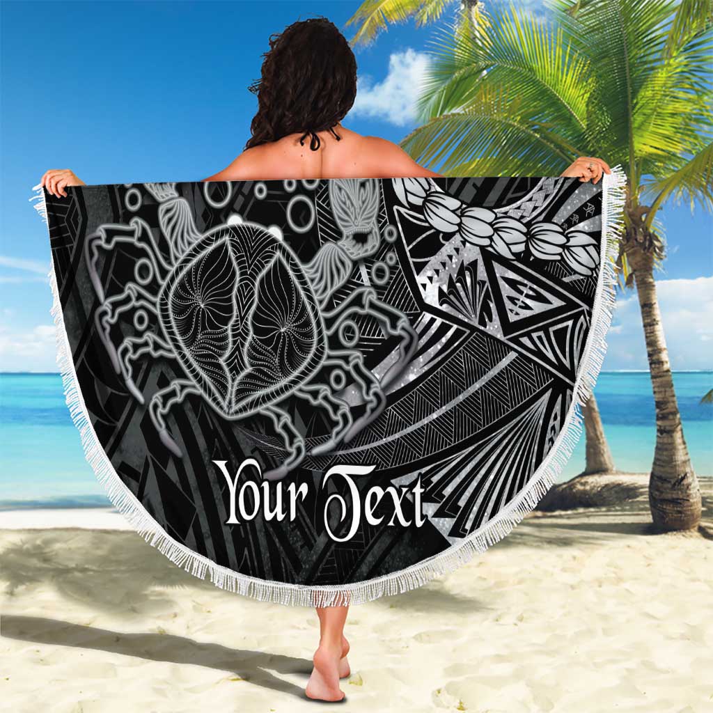 Personalised Polynesia Zodiac Cancer Beach Blanket Galaxy Polynesian Pattern Chest Tattoo Style