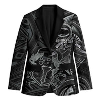 Personalised Polynesia Zodiac Cancer Blazer Galaxy Polynesian Pattern Chest Tattoo Style