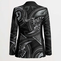 Personalised Polynesia Zodiac Cancer Blazer Galaxy Polynesian Pattern Chest Tattoo Style