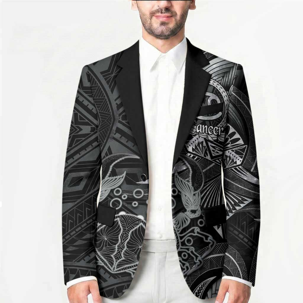 Personalised Polynesia Zodiac Cancer Blazer Galaxy Polynesian Pattern Chest Tattoo Style