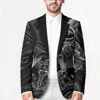 Personalised Polynesia Zodiac Cancer Blazer Galaxy Polynesian Pattern Chest Tattoo Style