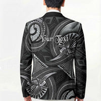 Personalised Polynesia Zodiac Cancer Blazer Galaxy Polynesian Pattern Chest Tattoo Style