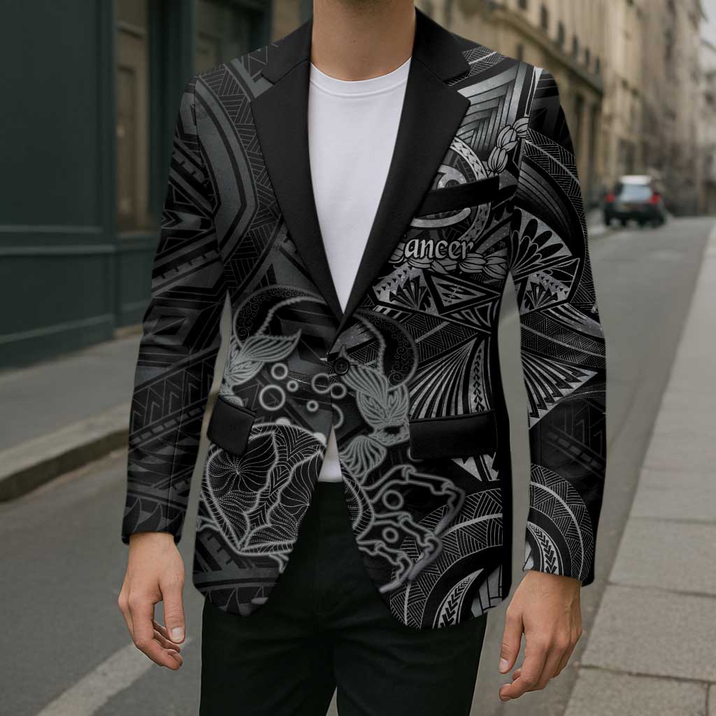 Personalised Polynesia Zodiac Cancer Blazer Galaxy Polynesian Pattern Chest Tattoo Style