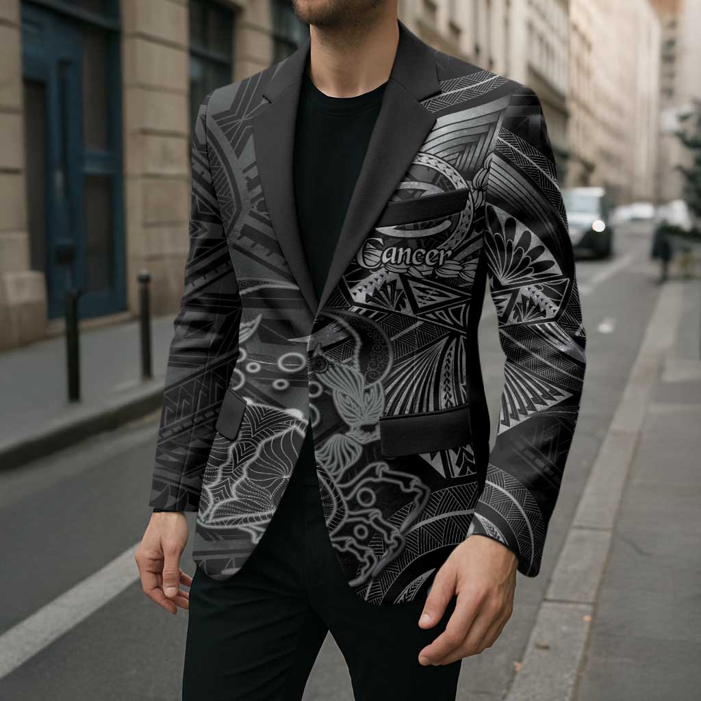 Personalised Polynesia Zodiac Cancer Blazer Galaxy Polynesian Pattern Chest Tattoo Style