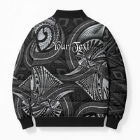 Personalised Polynesia Zodiac Cancer Bomber Puffer Jacket Galaxy Polynesian Pattern Chest Tattoo Style