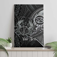 Personalised Polynesia Zodiac Cancer Canvas Wall Art Galaxy Polynesian Pattern Chest Tattoo Style