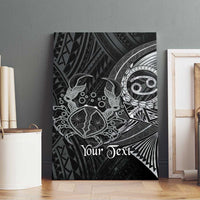 Personalised Polynesia Zodiac Cancer Canvas Wall Art Galaxy Polynesian Pattern Chest Tattoo Style