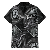 Personalised Polynesia Zodiac Cancer Family Matching Off Shoulder Short Dress and Hawaiian Shirt Galaxy Polynesian Pattern Chest Tattoo Style LT14 - Polynesian Pride