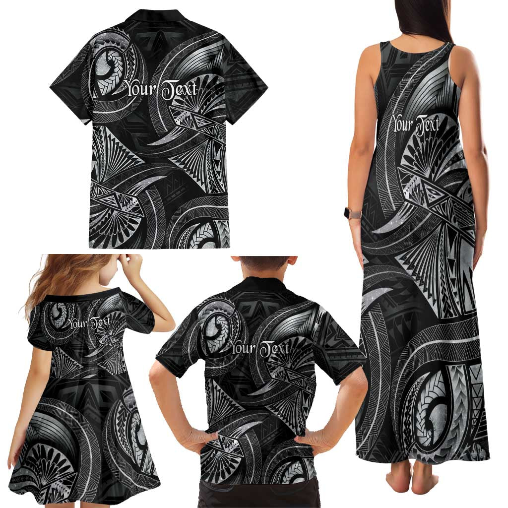 Personalised Polynesia Zodiac Cancer Family Matching Tank Maxi Dress and Hawaiian Shirt Galaxy Polynesian Pattern Chest Tattoo Style LT14 - Polynesian Pride