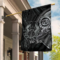 Personalised Polynesia Zodiac Cancer Garden Flag Galaxy Polynesian Pattern Chest Tattoo Style