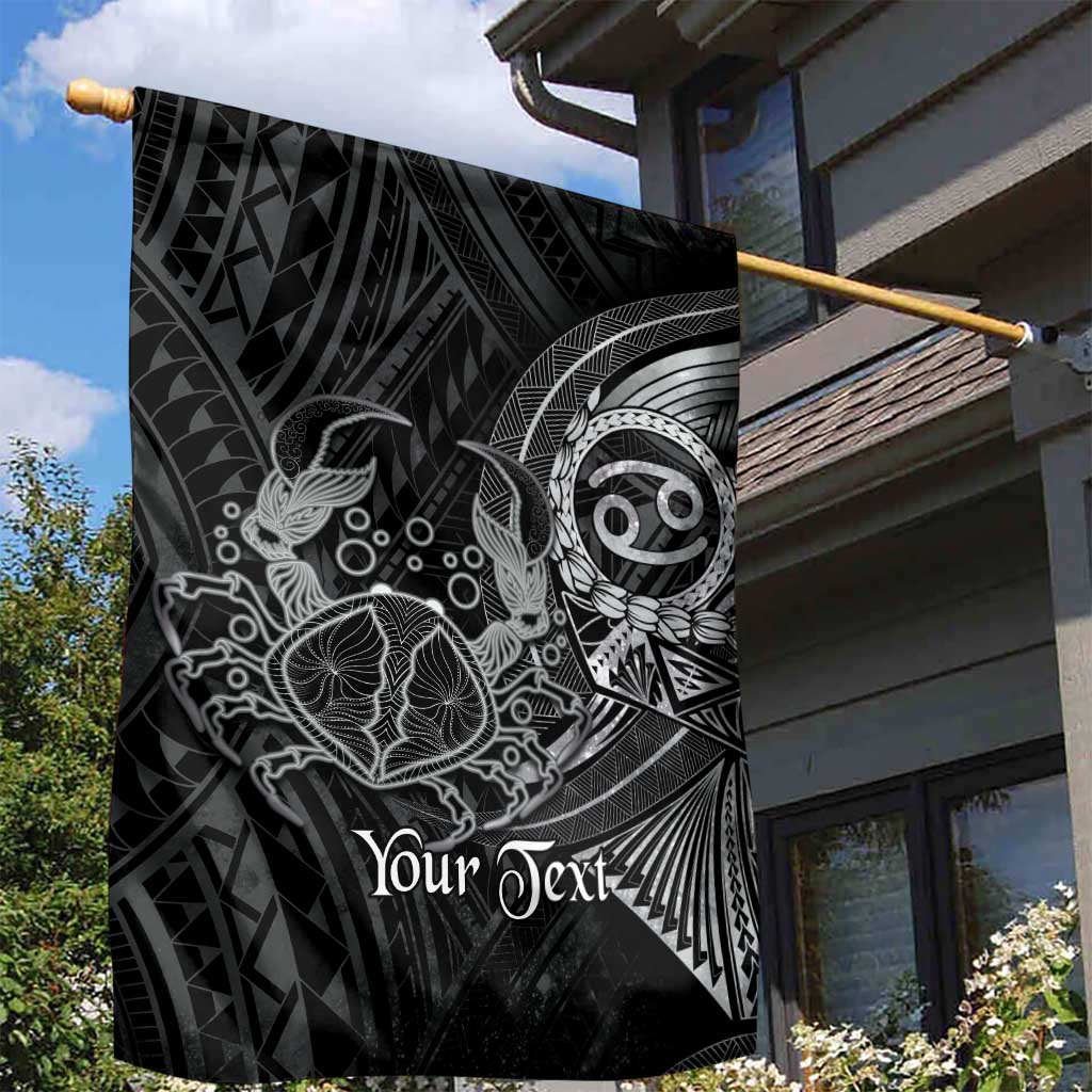 Personalised Polynesia Zodiac Cancer Garden Flag Galaxy Polynesian Pattern Chest Tattoo Style
