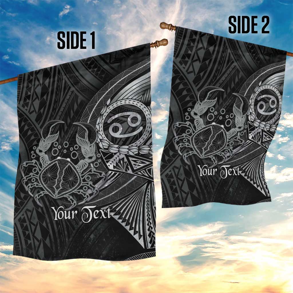 Personalised Polynesia Zodiac Cancer Garden Flag Galaxy Polynesian Pattern Chest Tattoo Style