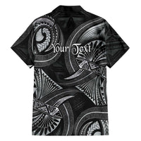 Personalised Polynesia Zodiac Cancer Hawaiian Shirt Galaxy Polynesian Pattern Chest Tattoo Style