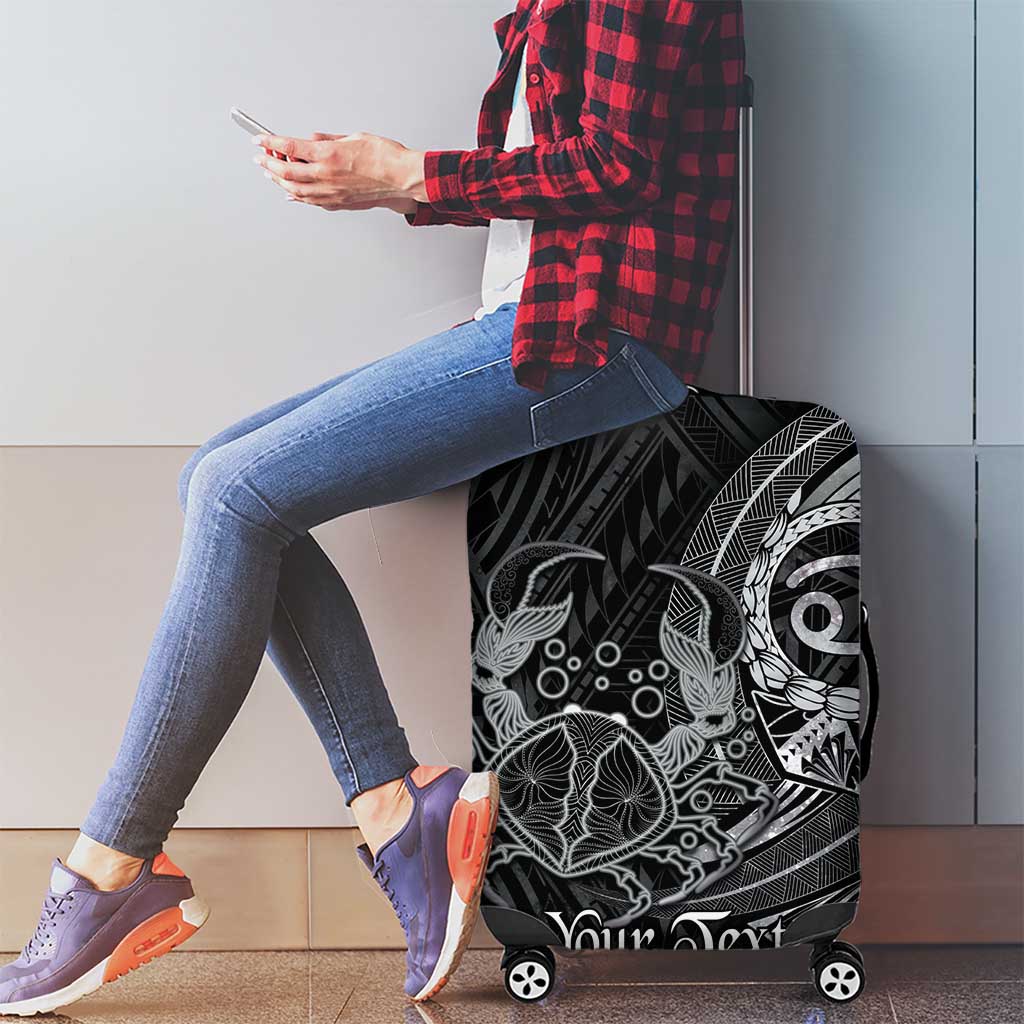 Personalised Polynesia Zodiac Cancer Luggage Cover Galaxy Polynesian Pattern Chest Tattoo Style LT14 - Polynesian Pride