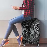 Personalised Polynesia Zodiac Cancer Luggage Cover Galaxy Polynesian Pattern Chest Tattoo Style LT14 - Polynesian Pride