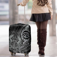 Personalised Polynesia Zodiac Cancer Luggage Cover Galaxy Polynesian Pattern Chest Tattoo Style LT14 - Polynesian Pride