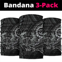 Personalised Polynesia Zodiac Cancer Neck Gaiter Galaxy Polynesian Pattern Chest Tattoo Style