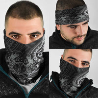 Personalised Polynesia Zodiac Cancer Neck Gaiter Galaxy Polynesian Pattern Chest Tattoo Style
