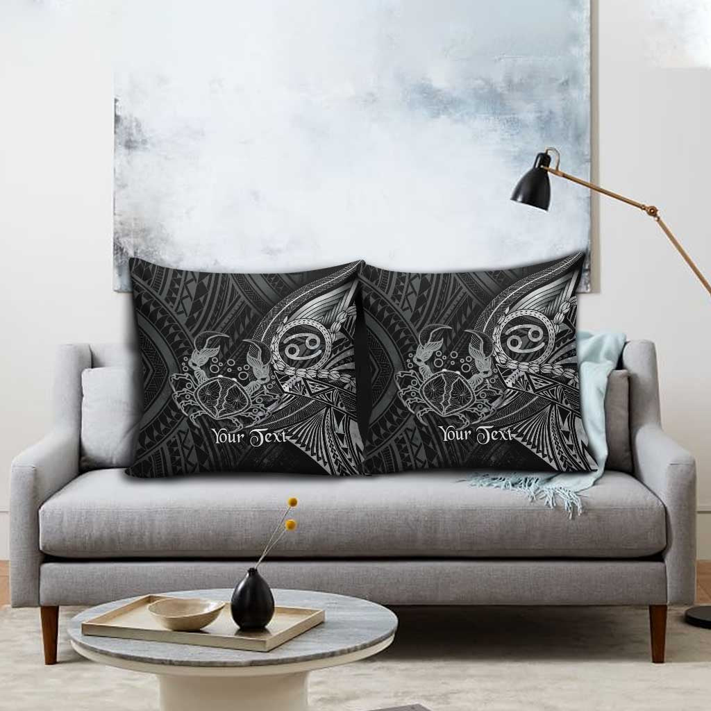 Personalised Polynesia Zodiac Cancer Pillow Cover Galaxy Polynesian Pattern Chest Tattoo Style