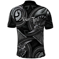 Personalised Polynesia Zodiac Cancer Polo Shirt Galaxy Polynesian Pattern Chest Tattoo Style