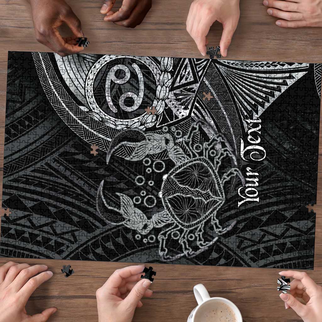 Personalised Polynesia Zodiac Cancer Puzzle Galaxy Polynesian Pattern Chest Tattoo Style