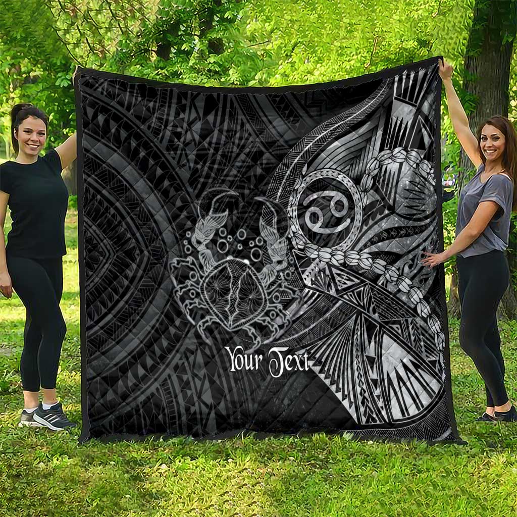 Personalised Polynesia Zodiac Cancer Quilt Galaxy Polynesian Pattern Chest Tattoo Style