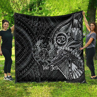 Personalised Polynesia Zodiac Cancer Quilt Galaxy Polynesian Pattern Chest Tattoo Style