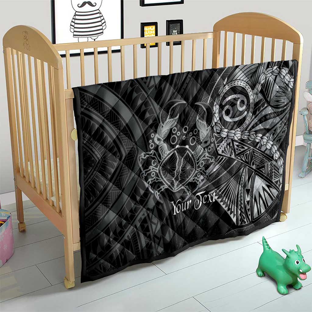 Personalised Polynesia Zodiac Cancer Quilt Galaxy Polynesian Pattern Chest Tattoo Style