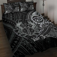 Personalised Polynesia Zodiac Cancer Quilt Bed Set Galaxy Polynesian Pattern Chest Tattoo Style