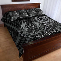 Personalised Polynesia Zodiac Cancer Quilt Bed Set Galaxy Polynesian Pattern Chest Tattoo Style