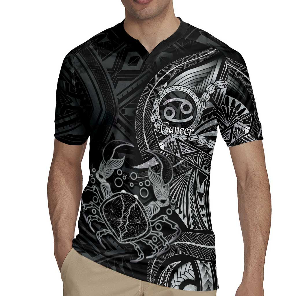 Personalised Polynesia Zodiac Cancer Rugby Jersey Galaxy Polynesian Pattern Chest Tattoo Style