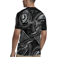 Personalised Polynesia Zodiac Cancer Rugby Jersey Galaxy Polynesian Pattern Chest Tattoo Style