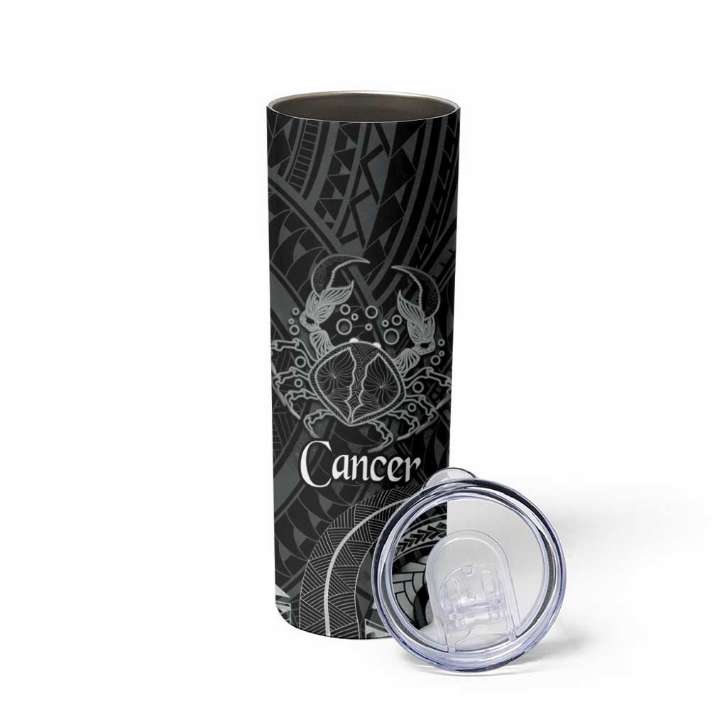 Personalised Polynesia Zodiac Cancer Skinny Tumbler Galaxy Polynesian Pattern Chest Tattoo Style