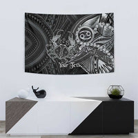 Personalised Polynesia Zodiac Cancer Tapestry Galaxy Polynesian Pattern Chest Tattoo Style