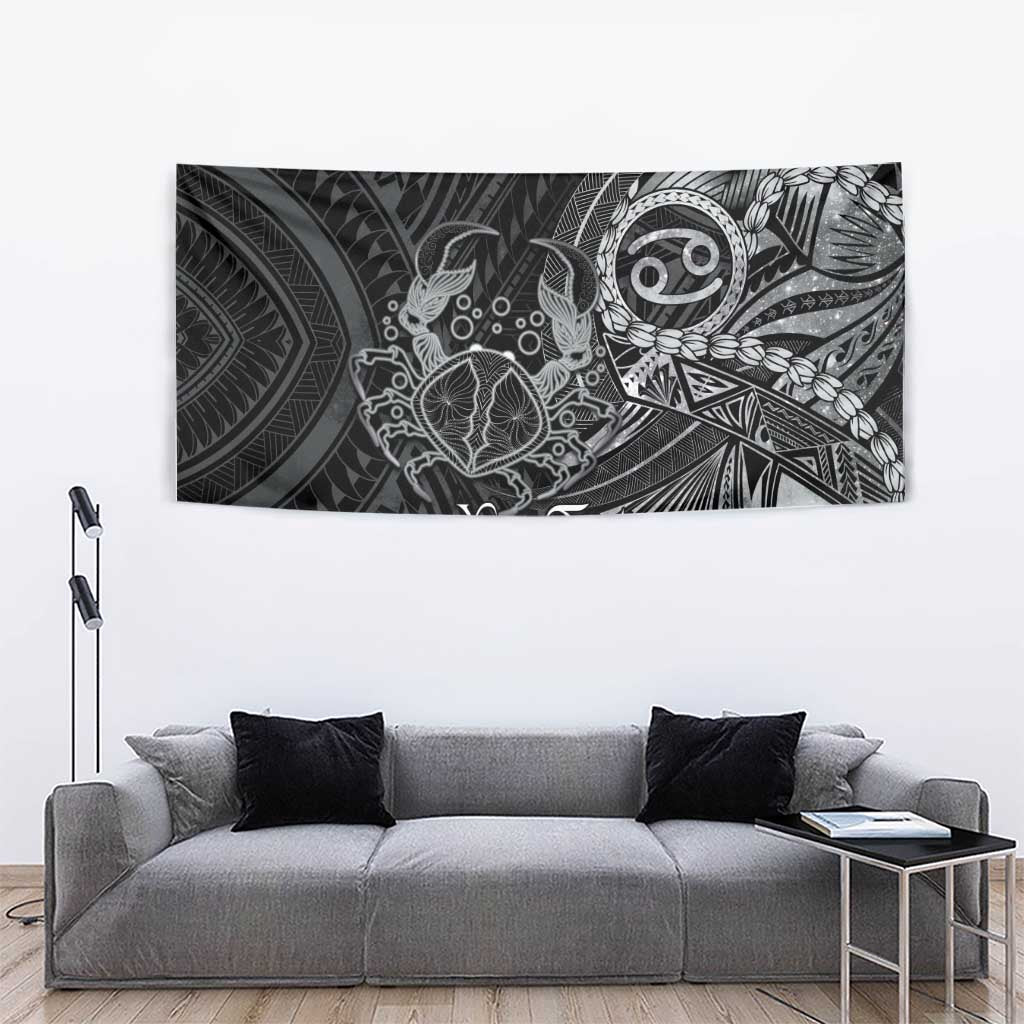Personalised Polynesia Zodiac Cancer Tapestry Galaxy Polynesian Pattern Chest Tattoo Style