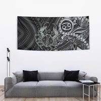 Personalised Polynesia Zodiac Cancer Tapestry Galaxy Polynesian Pattern Chest Tattoo Style
