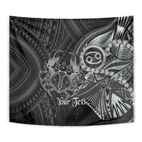 Personalised Polynesia Zodiac Cancer Tapestry Galaxy Polynesian Pattern Chest Tattoo Style