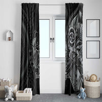 Personalised Polynesia Zodiac Cancer Window Curtain Galaxy Polynesian Pattern Chest Tattoo Style