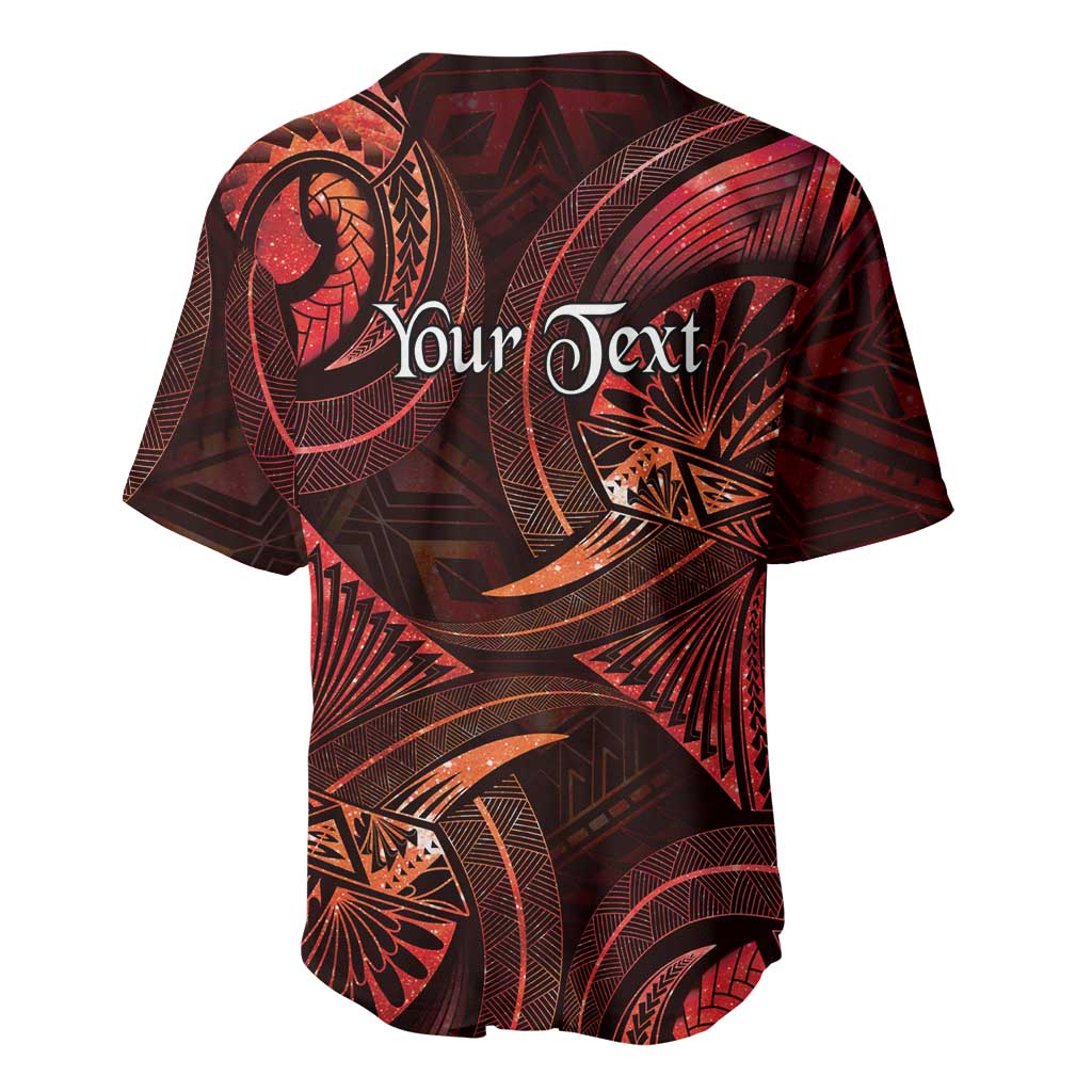 Personalised Polynesia Zodiac Scorpio Baseball Jersey Galaxy Polynesian Pattern Chest Tattoo Style