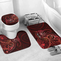 Personalised Polynesia Zodiac Scorpio Bathroom Set Galaxy Polynesian Pattern Chest Tattoo Style