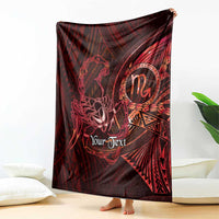 Personalised Polynesia Zodiac Scorpio Blanket Galaxy Polynesian Pattern Chest Tattoo Style LT14 - Polynesian Pride