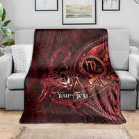 Personalised Polynesia Zodiac Scorpio Blanket Galaxy Polynesian Pattern Chest Tattoo Style LT14 - Polynesian Pride