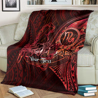 Personalised Polynesia Zodiac Scorpio Blanket Galaxy Polynesian Pattern Chest Tattoo Style LT14 - Polynesian Pride