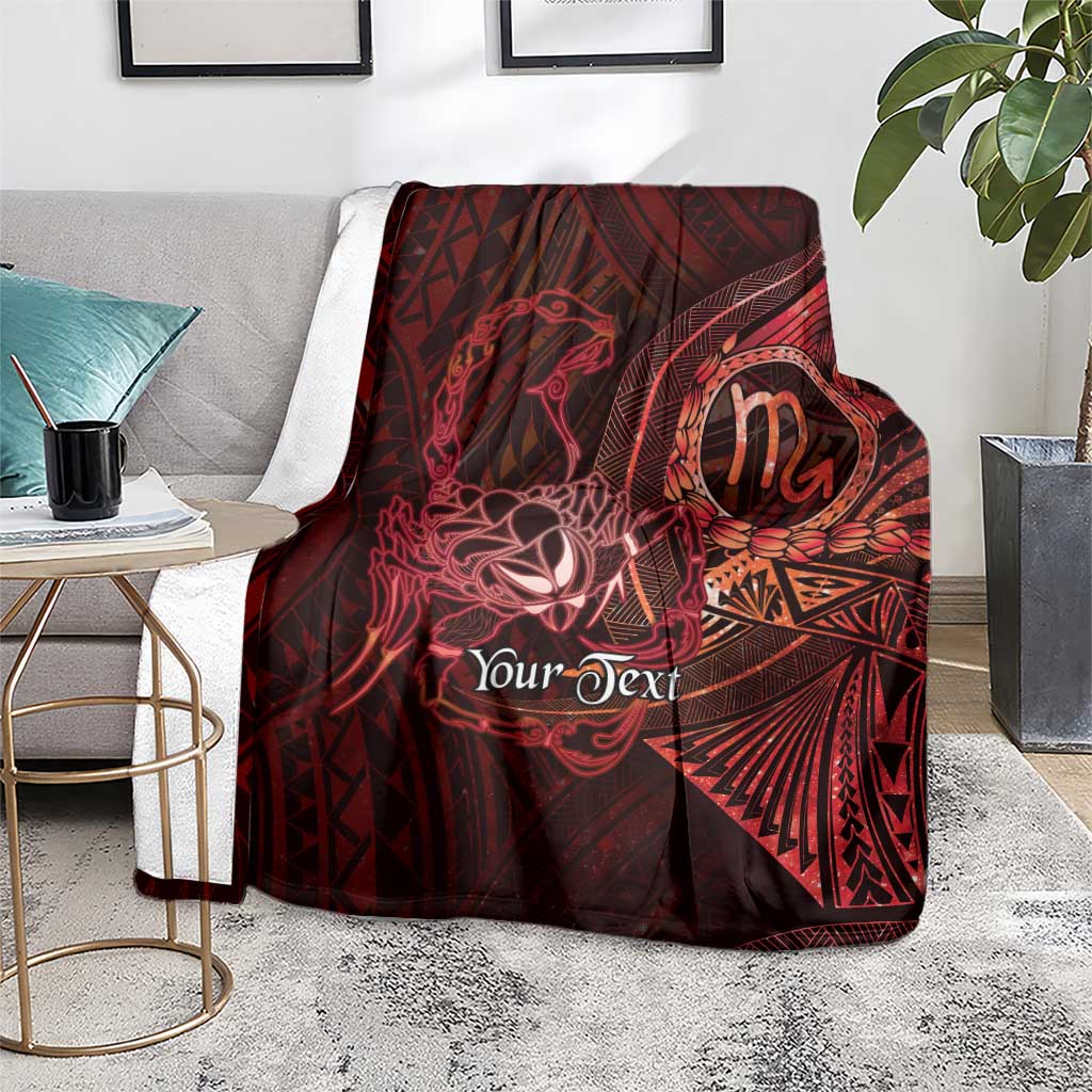 Personalised Polynesia Zodiac Scorpio Blanket Galaxy Polynesian Pattern Chest Tattoo Style LT14 - Polynesian Pride