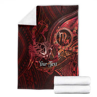 Personalised Polynesia Zodiac Scorpio Blanket Galaxy Polynesian Pattern Chest Tattoo Style LT14 - Polynesian Pride