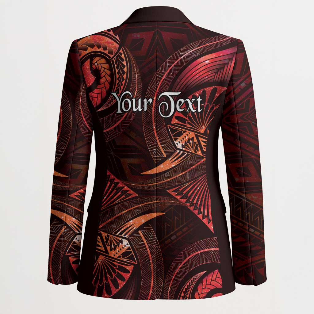 Personalised Polynesia Zodiac Scorpio Blazer Galaxy Polynesian Pattern Chest Tattoo Style