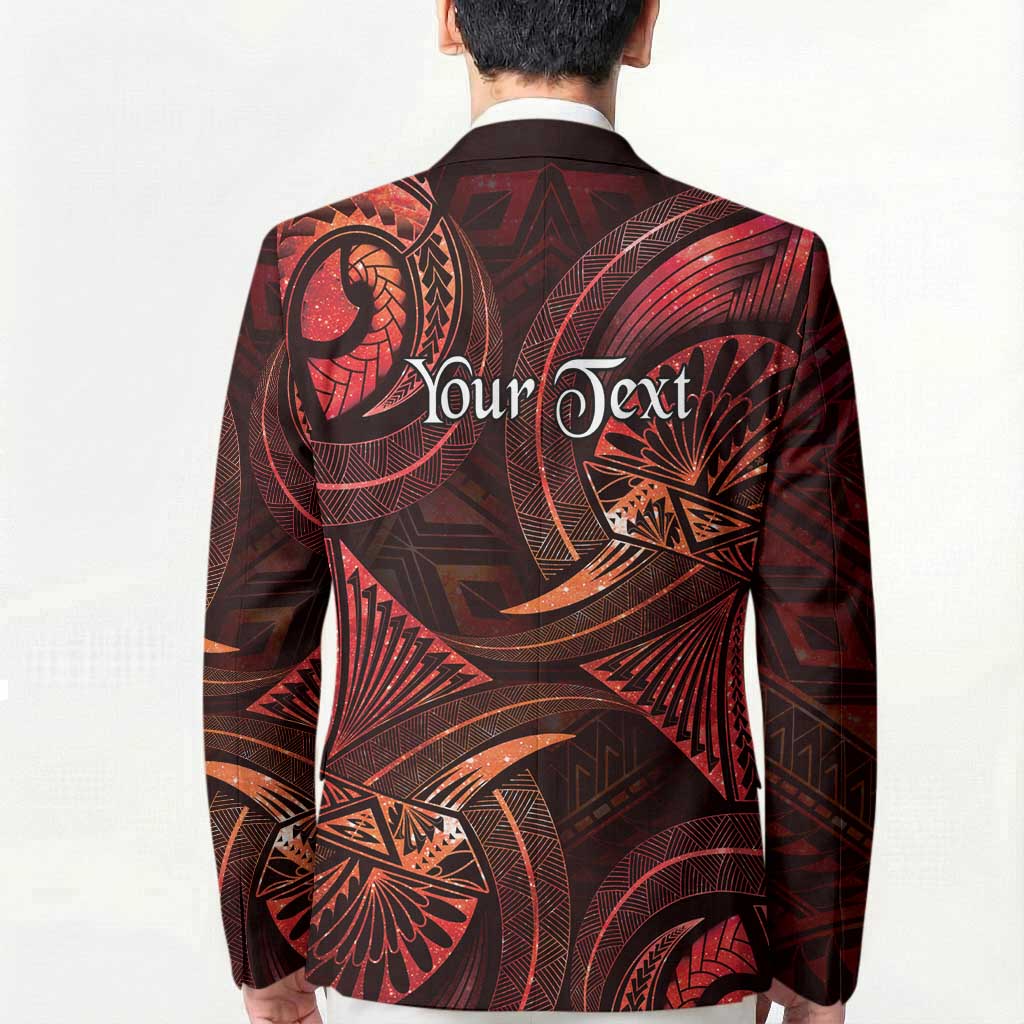 Personalised Polynesia Zodiac Scorpio Blazer Galaxy Polynesian Pattern Chest Tattoo Style